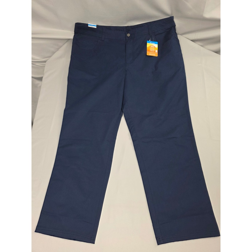 Columbia Mens Rapid Rivers Pant Navy Blue Regular Fit AM0449-464 42x30 NWT